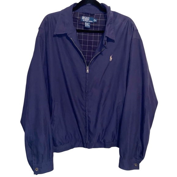 Polo Ralph Lauren Other - Vintage Polo Ralph Lauren Jacket Mens XL Bi Swing Navy Blue Logo Full Zip Preppy
